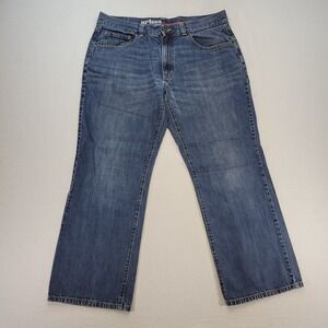 Urban Pipeline Jeans Mens 36x30 Blue Relaxed Straight Dark Wash Denim